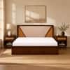 Shilp Solid Wood Comfort King Bed Box Storage Provincial Teak Finish Mattress 72 x 78 Inches