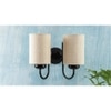 Walt White Natural Fiber Wall Light