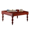 Sydney Sheesham Wood Contemporary Square Coffee Table In Honey Finish