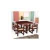 Kingston Sheesham Wood Accent 4 Seater Dining Table Set