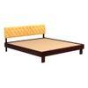 Sullivan Solid Wood King Size Non Storage Bed In Walnut Finish