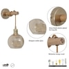 Townshend  Shine Brass Metal Finish Wall Light