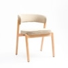 Harbor Solid Wood Dining Chair in Flaxen Colour