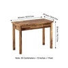 Amroha Sheesham Wood Study Computer Table In Natural Teak Finish