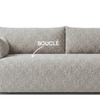 Cozychic Wood 3 Seater With Upholstery Non Storage Sofa In Grey Colour