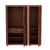 Mars 3 Door Solid Wood Wardrobe in Natural Finish