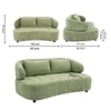 Henry Boucle 2 Seater Sofa in Pista Green  Color