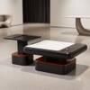 The Eclipse Contemporary Dual Tone MDF Coffee Table and Side Table Set
