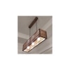 Elegant Centrum Brown Solid Wood Cluster Hanging Light
