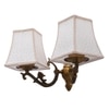 Eliante Cloth Shade Wall Lights Mild Steel & Fabric Material Antique & Cream Finish