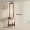 Gabrielle Beige Jute Floor Lamp with Beige Jute Base