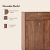 Webster 15 Pair Shoe Rack With Drawer in Sheesham Finish