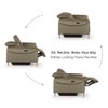 Splendor Two Seater Motorized Leather Recliner in Olive Green Colour