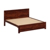 Finn Solid Wood King Size Non Storage Bed In Honey Oak Finish
