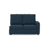 Apollo Compact Sofa (Colour : Indigo Blue, Cushion : Soft, Back Type : High Back, Seating Capacity : Left Aligned 2 Seater + Left Aligned Chaise + Ottoman)