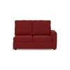 Apollo Sofa (Colour : Salsa Red, Cushion : Hard, Back Type : High Back, Seating Capacity : Left Aligned 2 Seater + Left Aligned Chaise + Ottoman)