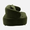 Henry Velvet 1 Seater Sofa Olive Green Color