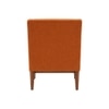 Claudia Boucle Fabric Arm Chair in Orange Colour