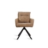 Synluxe Fabric Dining Chair in Brown Colour