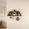 Heritage Wooden Wall Shelf Organiser With Key Holders