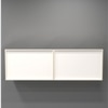 Aluminium Black Profile 6 Grey Tinted Glass Handless Shutters Wall Cabinet In Highland Pine Finish