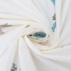 Bani White Floral 400 TC Cotton Flat Double Queen Size Bedsheet with 2 Pillow Covers – Threads