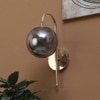 Eliante Modern Wall Lights Mild Steel & Glass Material Gold & Smoke Finish
