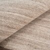 Handmade Wool Shaped Rug Modern Minimalist Beige 4 x 6 Feet Carpet