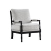 Luxe Boucle Fabric Lounge Chair in White Colour