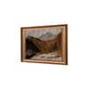 Artistry Brown Whitelandscape Printed Framed Canvas Canvas Wall Prints Set of 1 Multicolor Matte