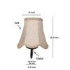 Devansh Black Wall Mounted Lamp With Beige Jute Shade
