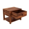 Chinku Solid Wood Bedside Table in Honey Finish