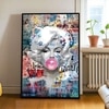 The Castle Decor Abstract Pop Art Woman Wall Art Framed Painting 20x30 Inch