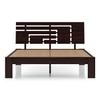 Stockholm Bed (Solid Wood) (Mahogany Finish, Queen Bed Siz, Box Storage)