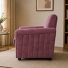 Nura 1 Seater Sofa In Fabric Pink Color