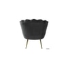 Foster Fabric Accent Chair in Dark Grey Colour