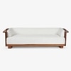 Douglas Solid Wood Three Seater Sofa in White Colour