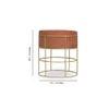 Hunter Solid Wood  Ottomon in  Brown Colour
