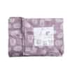 White And Purple Floral Cotton 400 Tc Reversible Single Bed Dohar 240 X160 Cm