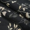 Charcoal Floral 180 TC Fitted 1 King  Bedsheet with 2 Pillow Covers