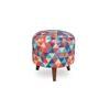 Benjamin Solid Wood  Ottomon in  Multicolor Colour