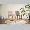 Scandinavian Arden Counter Chair Brown Cocoa Finish
