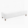 Zelko Boucle 2 Seater Ottoman Bench in white Color