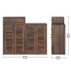 Danta Sheesham Wood  Shoerack  In Light Provincial Teak Finish
