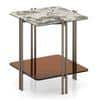 Paloma Marble Side Table in Saturn Spanish Ceramic Finish