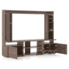 Celestin Engineered Wood Free Standing Regular Size Tv Unit In Classic Walnut