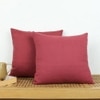 Herringbone Set Of 2 Cushion Cover With Rust Colour