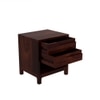 Unicorn Solid Wood Bedside Table in Teak Finish