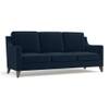 Abbey Sofa Set (Colour : Sea Port Blue Velvet, Cushion : Soft, Seater : 3+1+1)