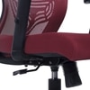 Ebeaony Mid Back Ergonomic Chair in Maroon Colour